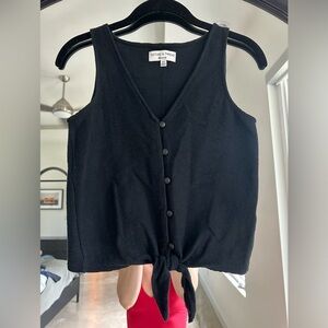 Madewell Texture and Thread black tank top